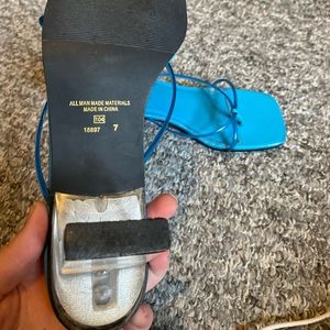 Blue Newport News Heels Size 7